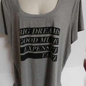 Torrid 4 Big Dream Good Music Expensive Taste gray